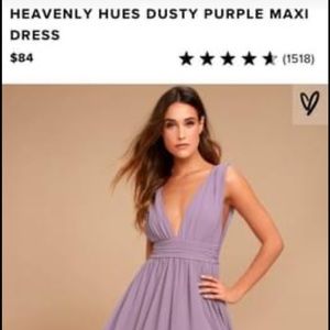 Purple Maxi Dress or Wedding Dress